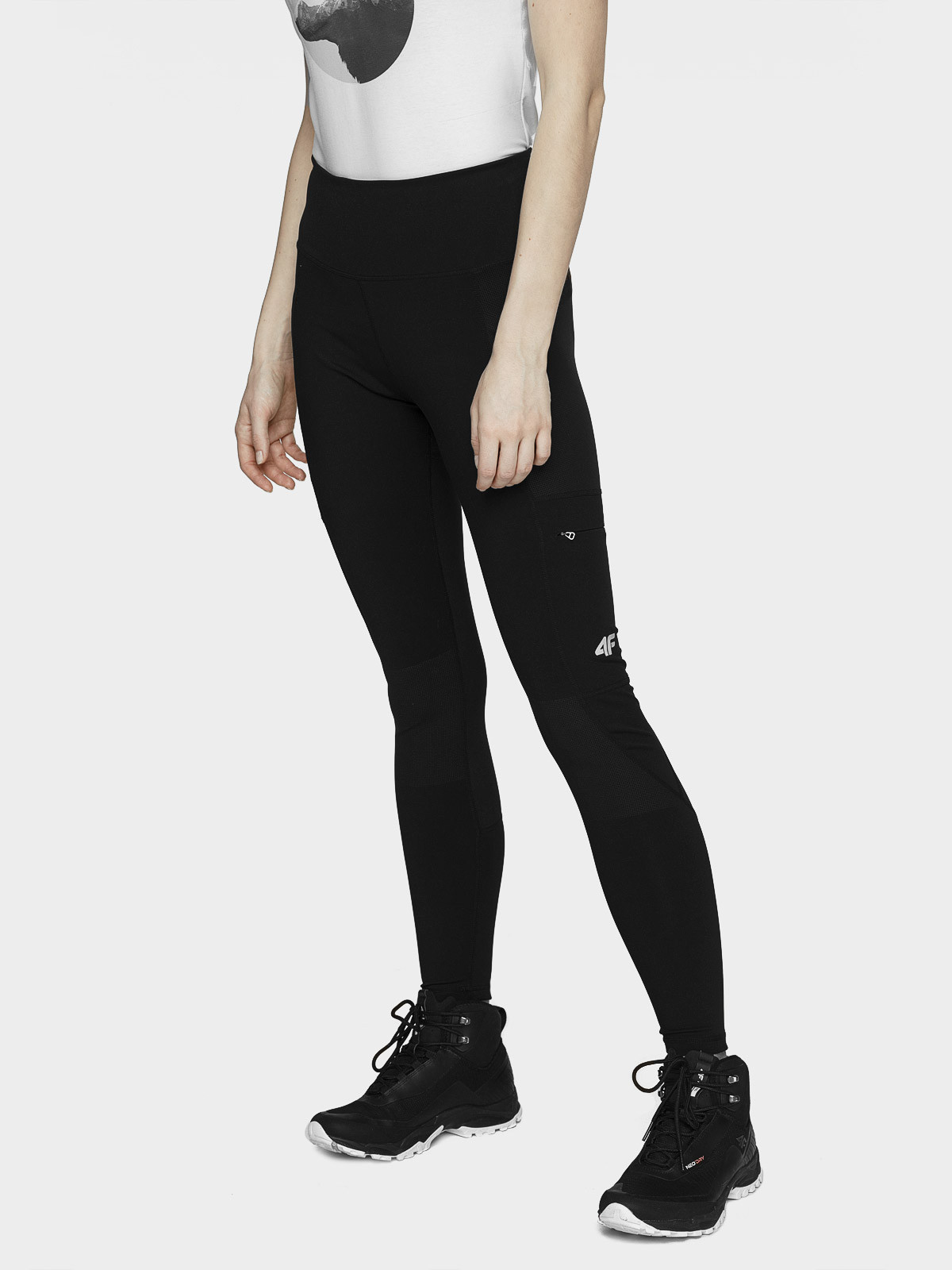 Levně 4F H4L21-SPDTR060 DEEP BLACK Dámské legíny