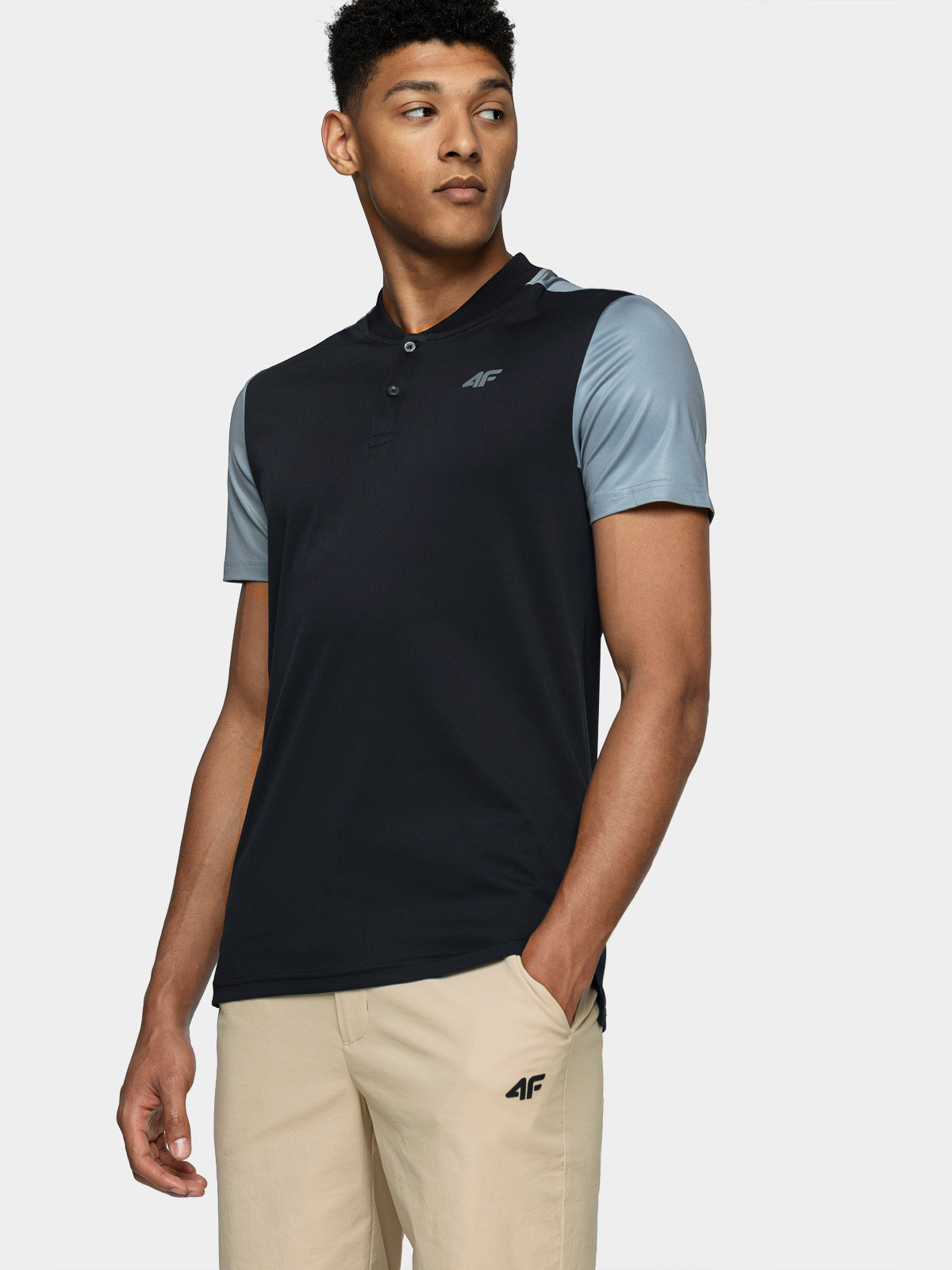 4F H4L21-TSMF083 NAVY Pánske tričko US XL H4L21-TSMF083 NAVY