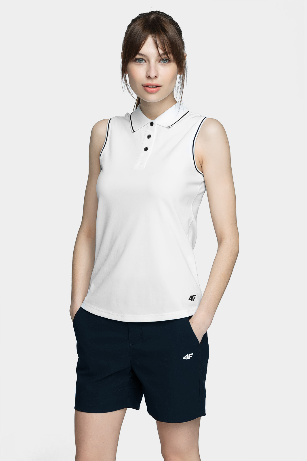 Levně 4F H4L21-TSDF082 WHITE Dámské tílko