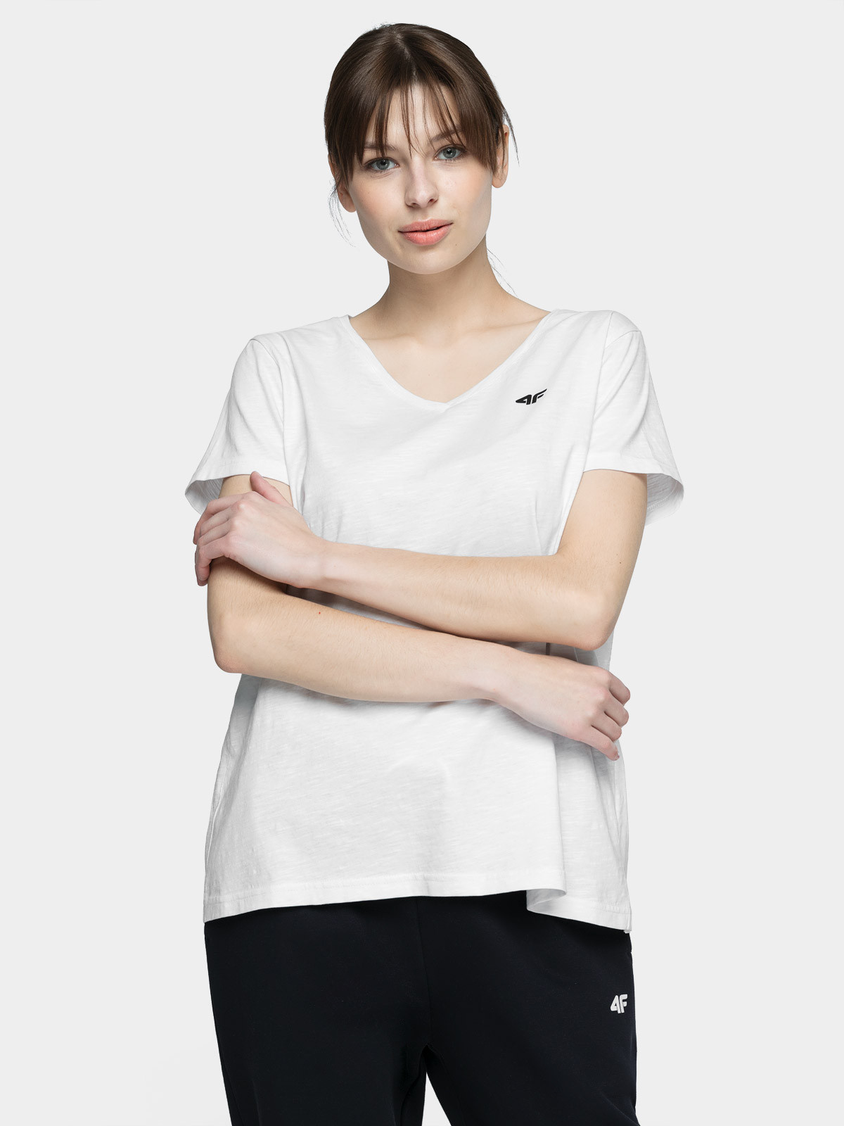 4F NOSH4-TSD002 WHITE Dámske tričko US XL NOSH4-TSD002 WHITE