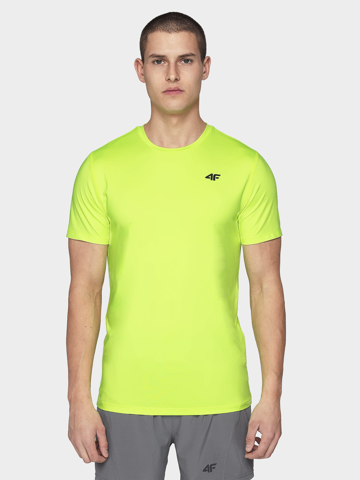 Levně 4F NOSH4-TSMF002 CANARY GREEN Pánské tričko