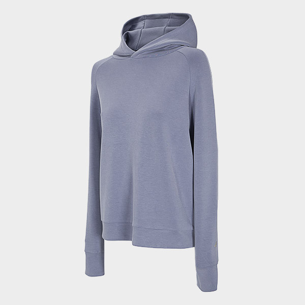 Levně 4F H4L21-BLD017 DENIM Dámská mikina