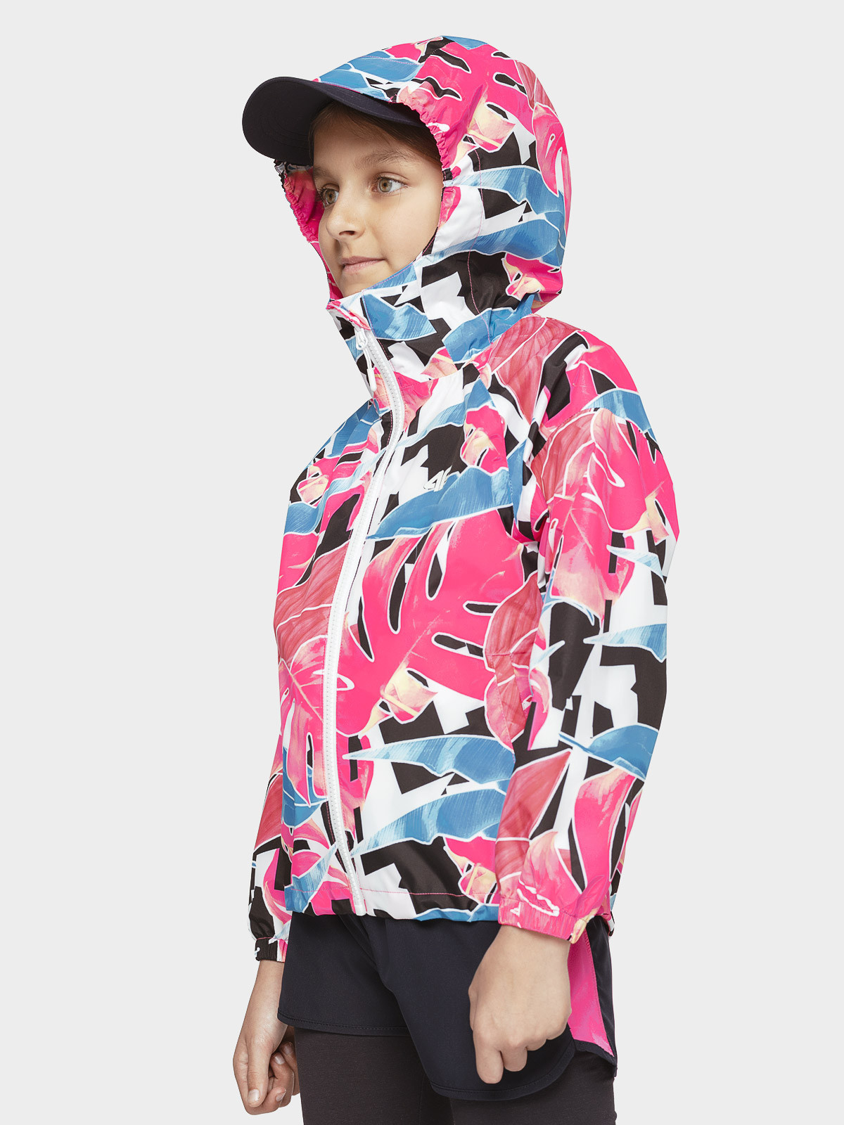 Levně 4F HJL21-JKUD002 MULTICOLOUR Dětská bunda