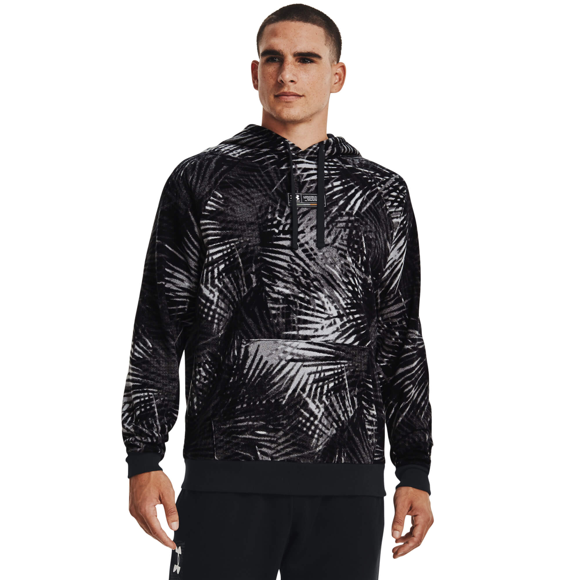 Levně Under Armour UA Rival Flc Sport Palm HD Pánská mikina