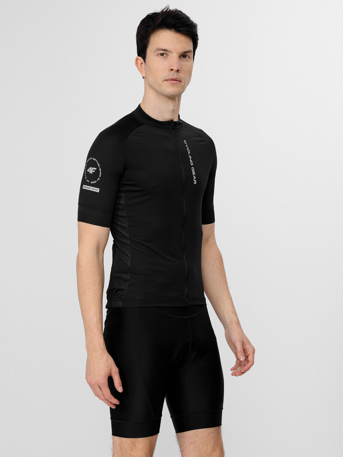Levně 4F H4L22-RKM001 DEEP BLACK Cyklistický dres