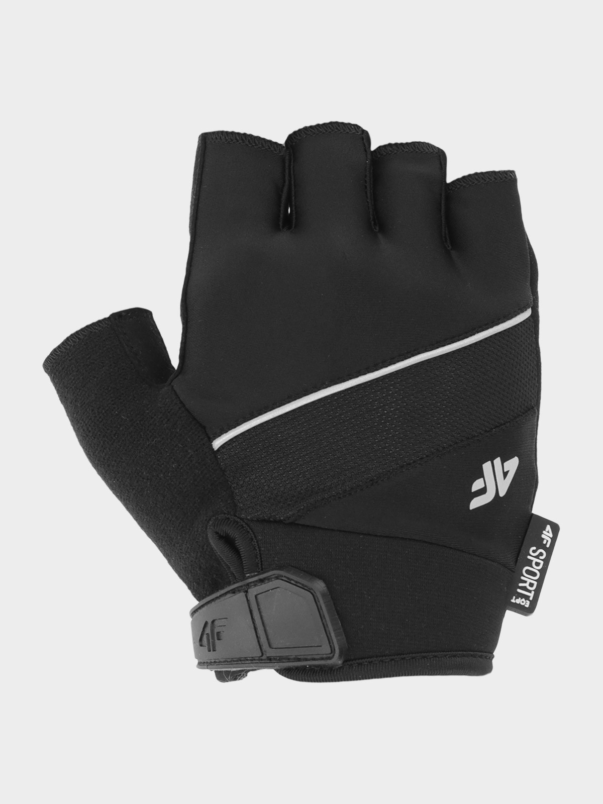 Levně 4F H4L22-RRU002 DEEP BLACK Cyklistické rukavice