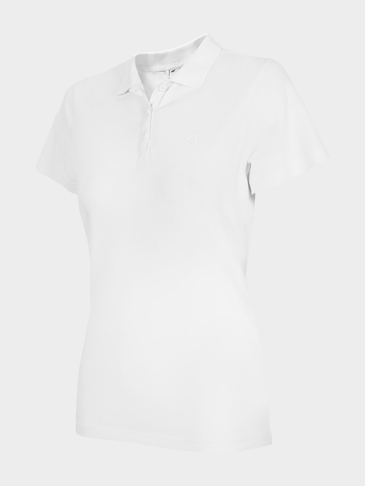 Levně 4F H4L22-TSD355 WHITE Dámské polo tričko