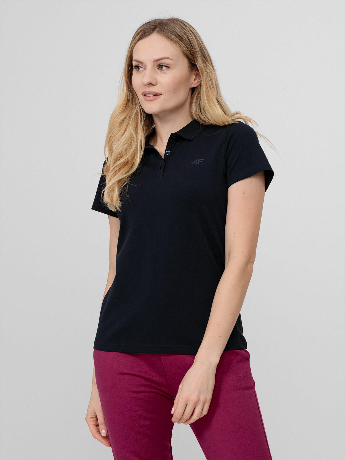 4F H4L22-TSD355 NAVY Dámske polo tričko US XS H4L22-TSD355 NAVY