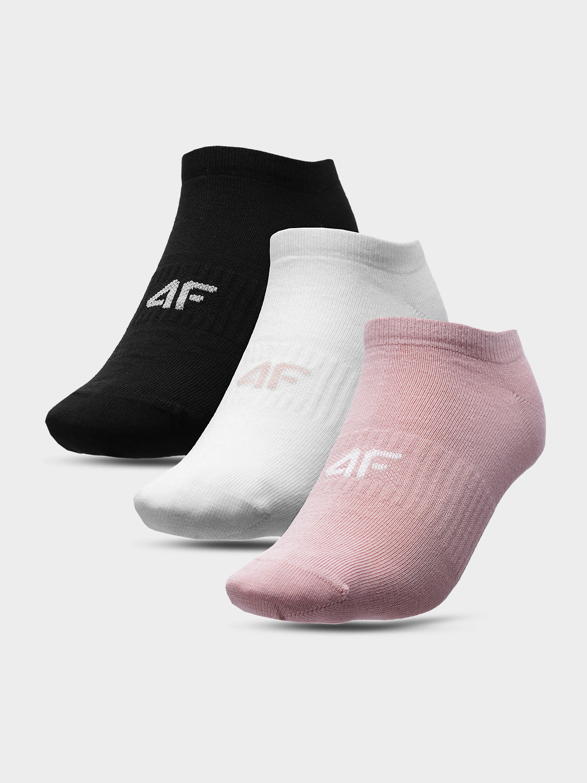 Levně 4F H4L22-SOD302 LIGHT PINK+WHITE+DEEP BLACK Ponožky
