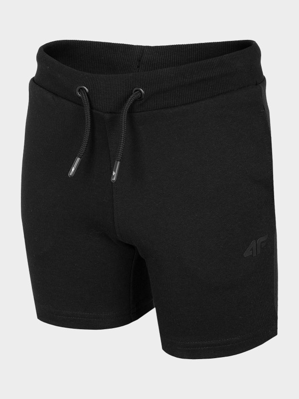 Levně 4F HJL22-JSKMD001 DEEP BLACK Dětské kraťasy