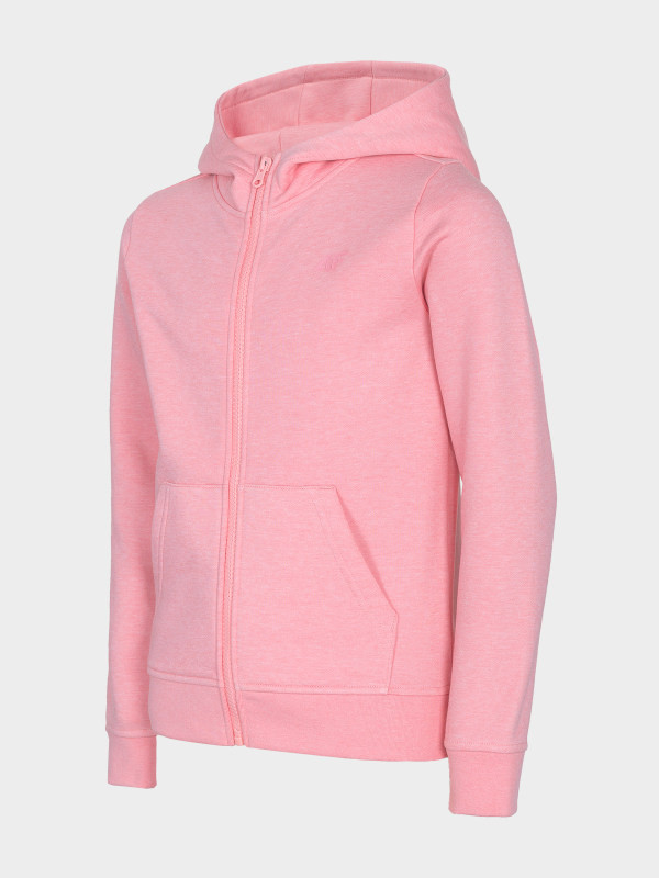 Levně 4F HJL22-JBLD001 LIGHT PINK MELANGE Dětská mikina