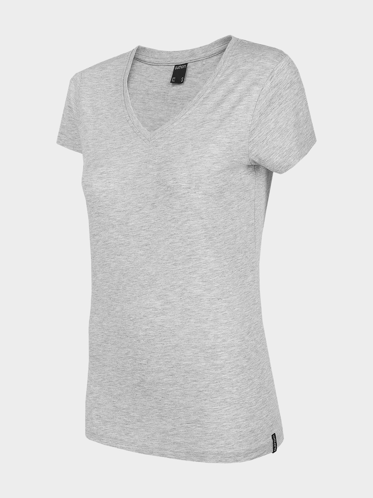 Levně Outhorn HOL22-TSD601 WARM LIGHT GREY MELANGE Dámské tričko