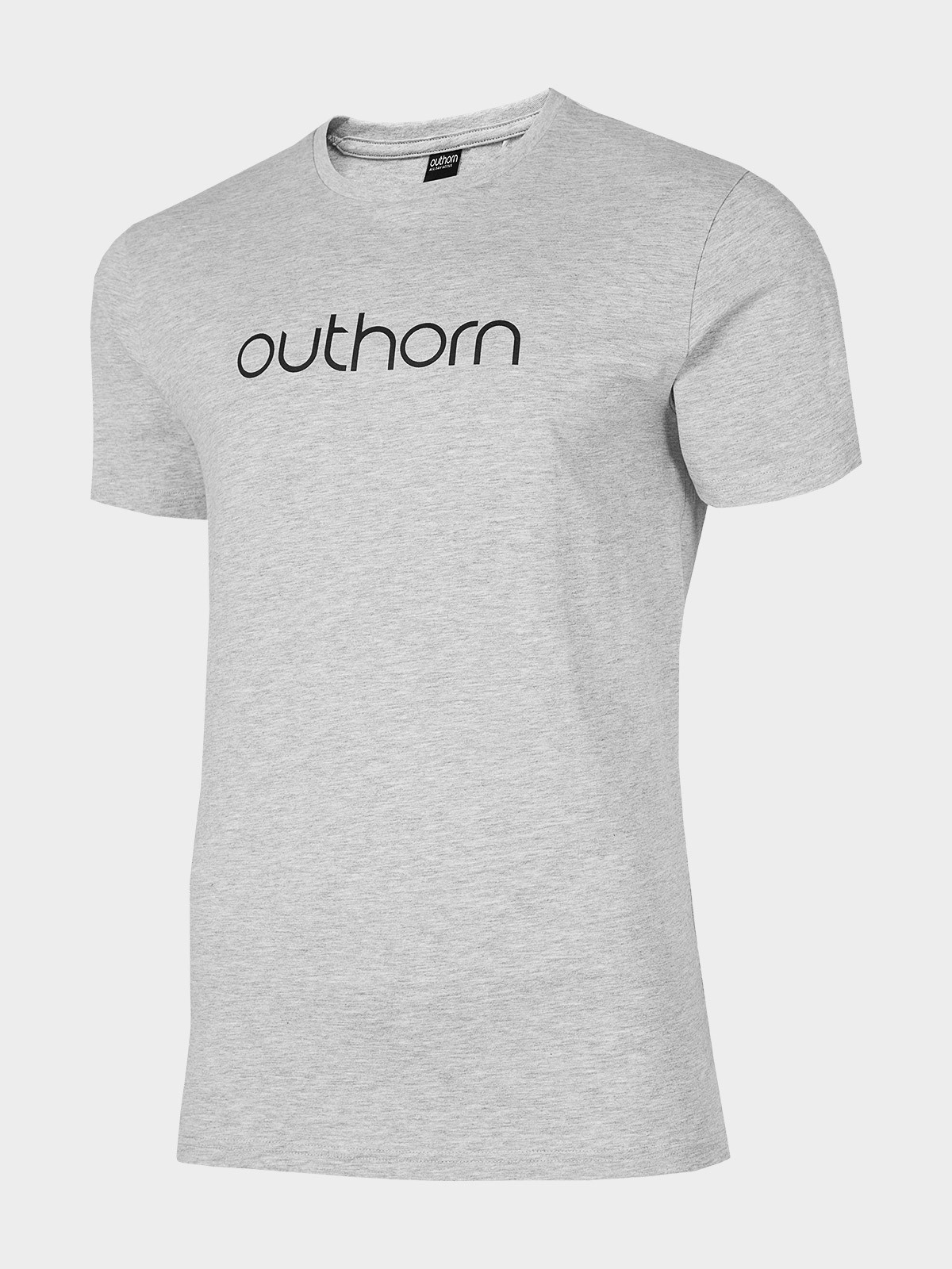Levně Outhorn HOL22-TSM601 WARM LIGHT GREY MELANGE Pánské tričko