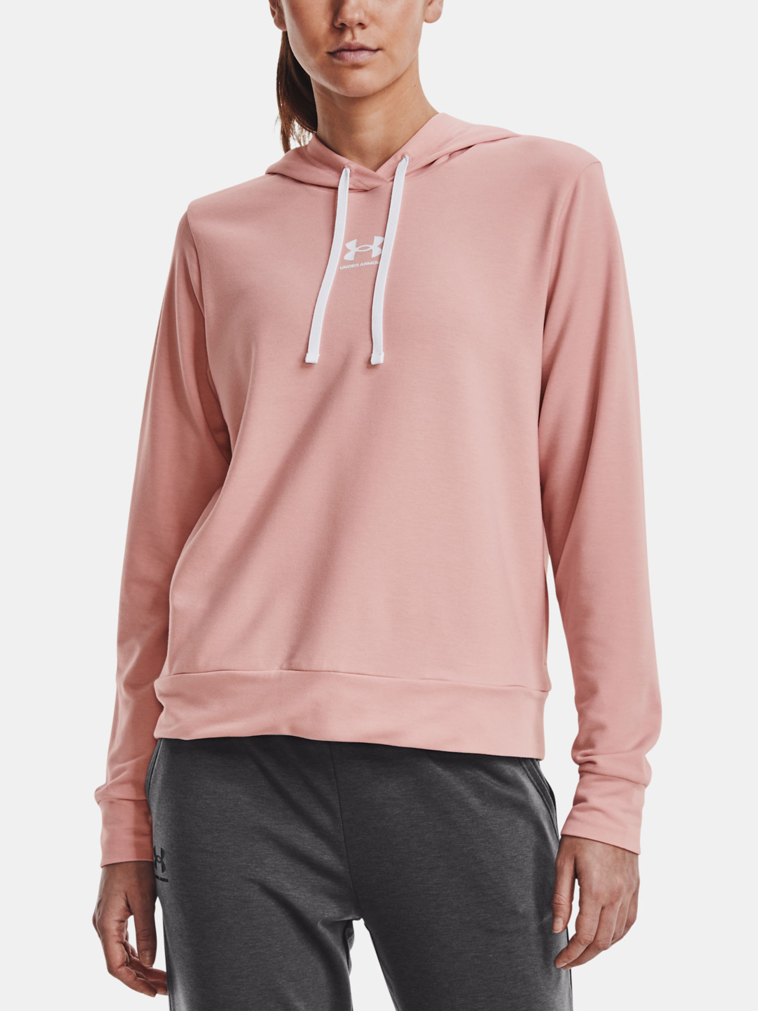 E-shop Under Armour Rival Terry Hoodie Dámska mikina US L 1369855-676