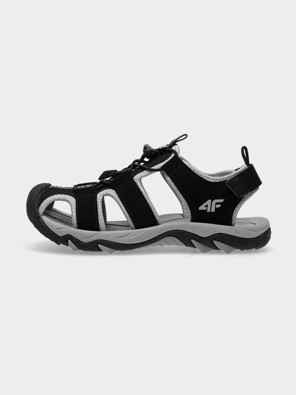 Levně 4F HJL22-JSAM002 BLACK Sandále