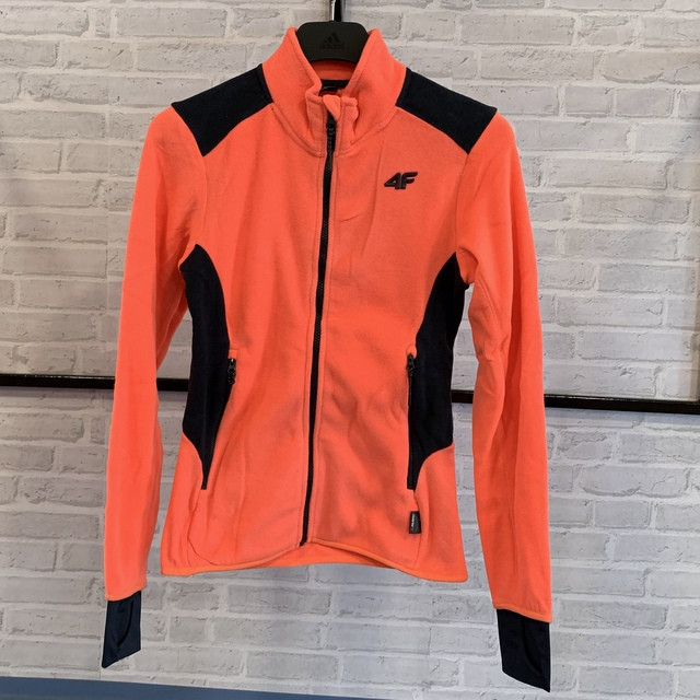Levně 4F H4L21-PLD060 SALMON CORAL Dámská fleecová mikina