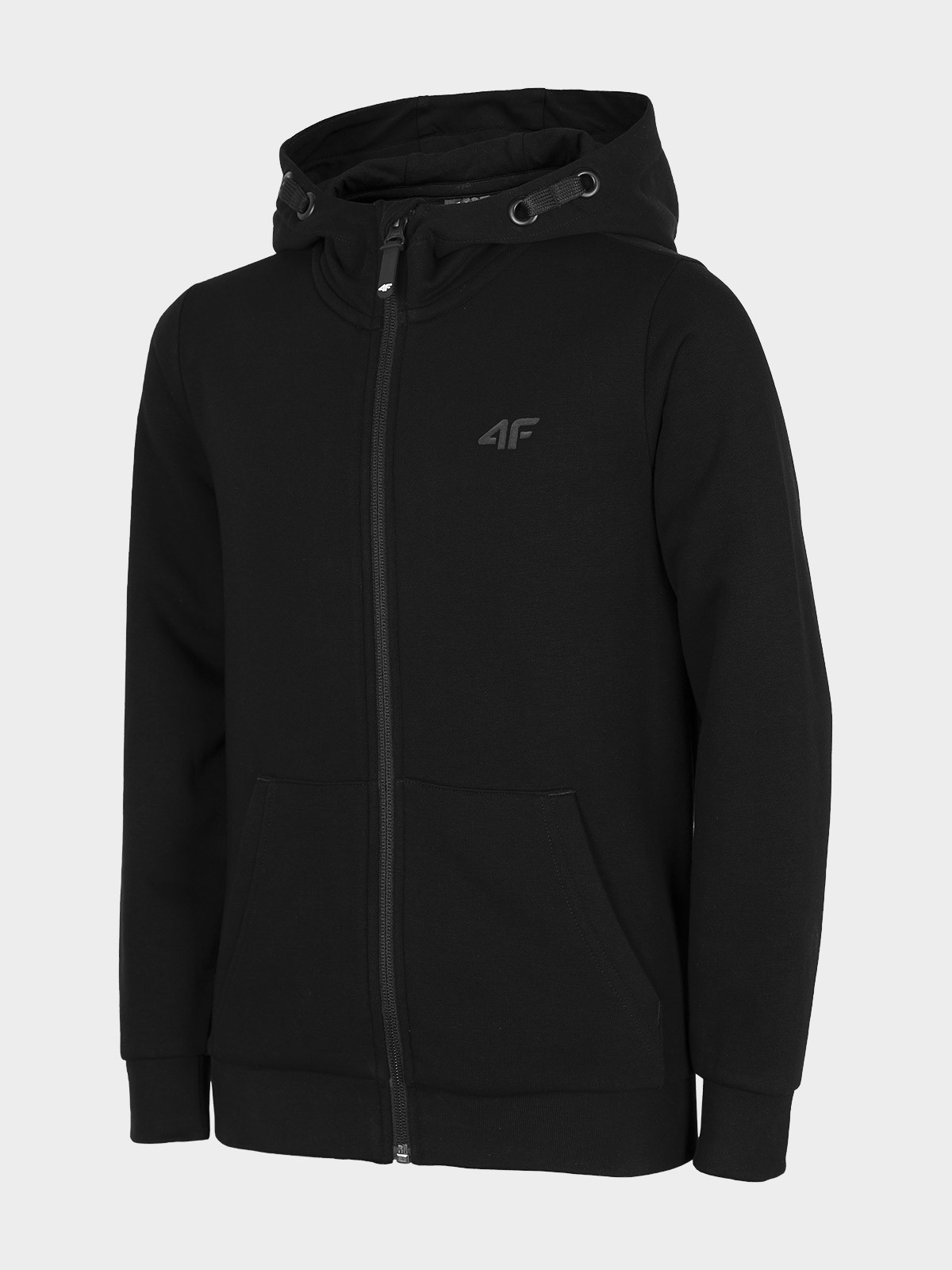 Levně 4F HJZ22-JBLM001 DEEP BLACK Dětská mikina