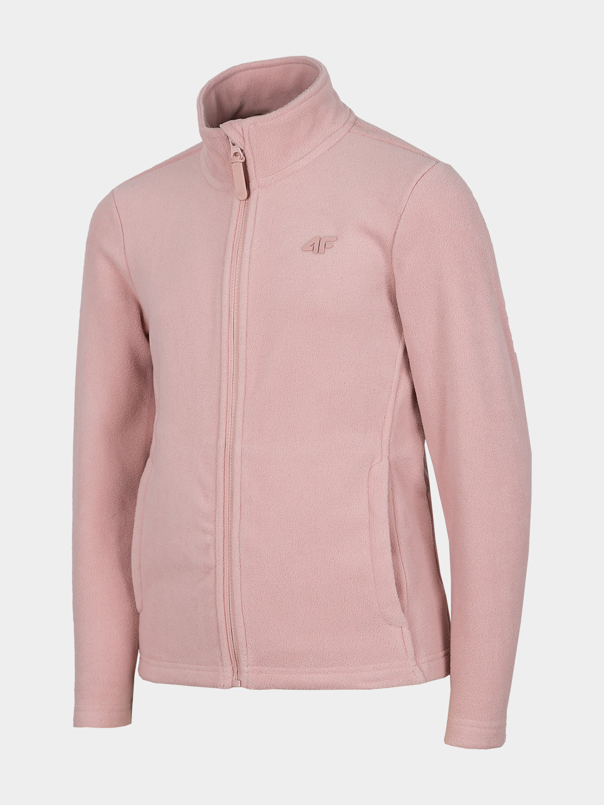 Levně 4F HJZ22-JPLD001 LIGHT PINK Dětská fleecová mikina