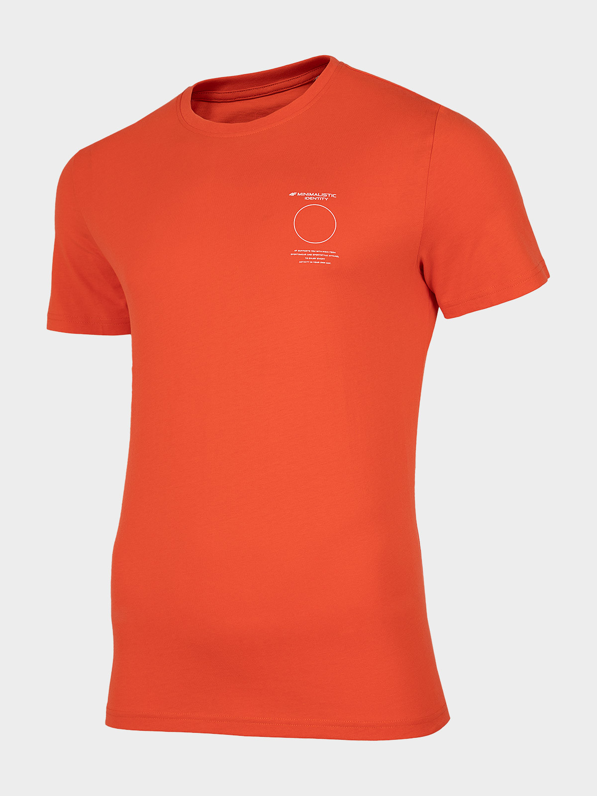 Levně 4F H4Z22-TSM010 ORANGE NEON Pánské tričko