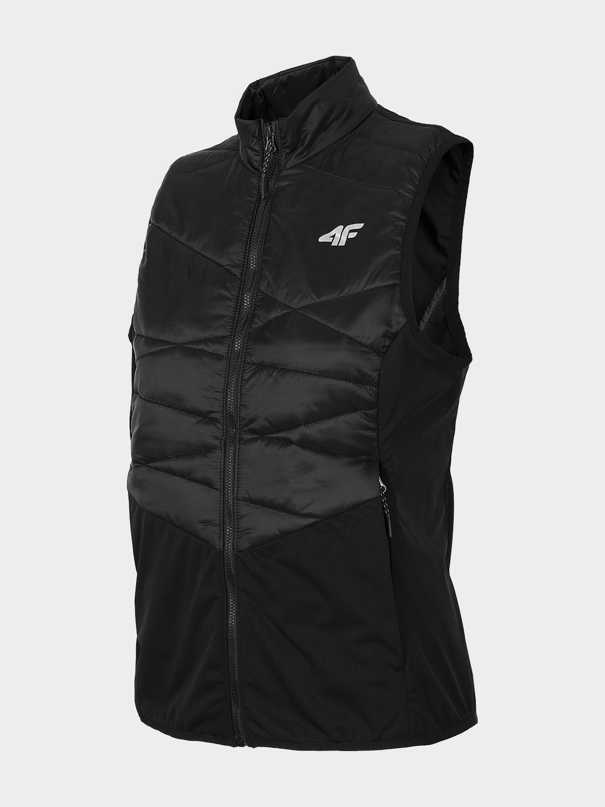 Levně 4F H4Z22-BZD060 DEEPBLACK Dámská vesta