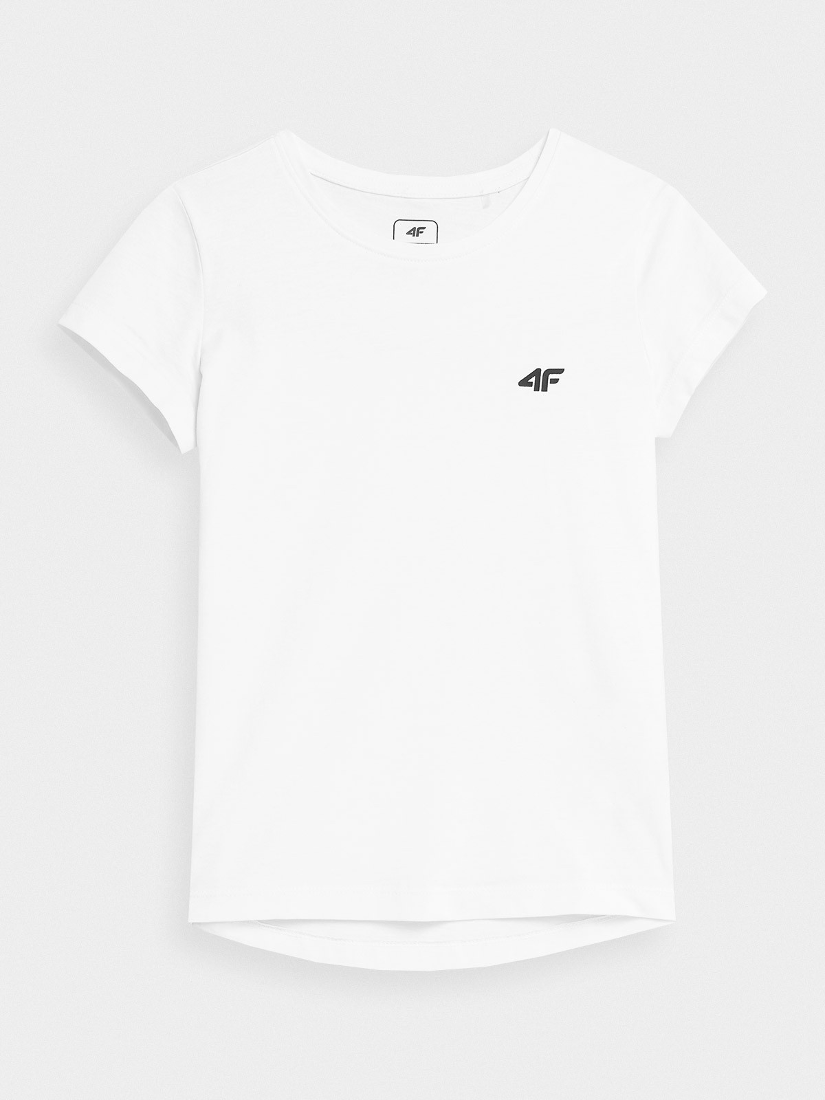 Levně 4F 4FJSS23TTSHF279 WHITE Dětské tričko
