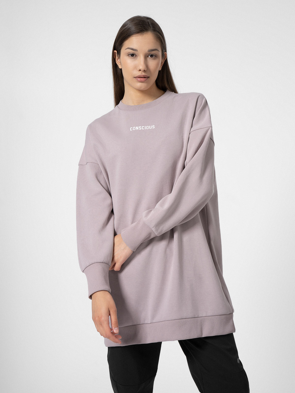 Levně 4F 4FSS23TSWSF251 BEIGE Dámská mikina