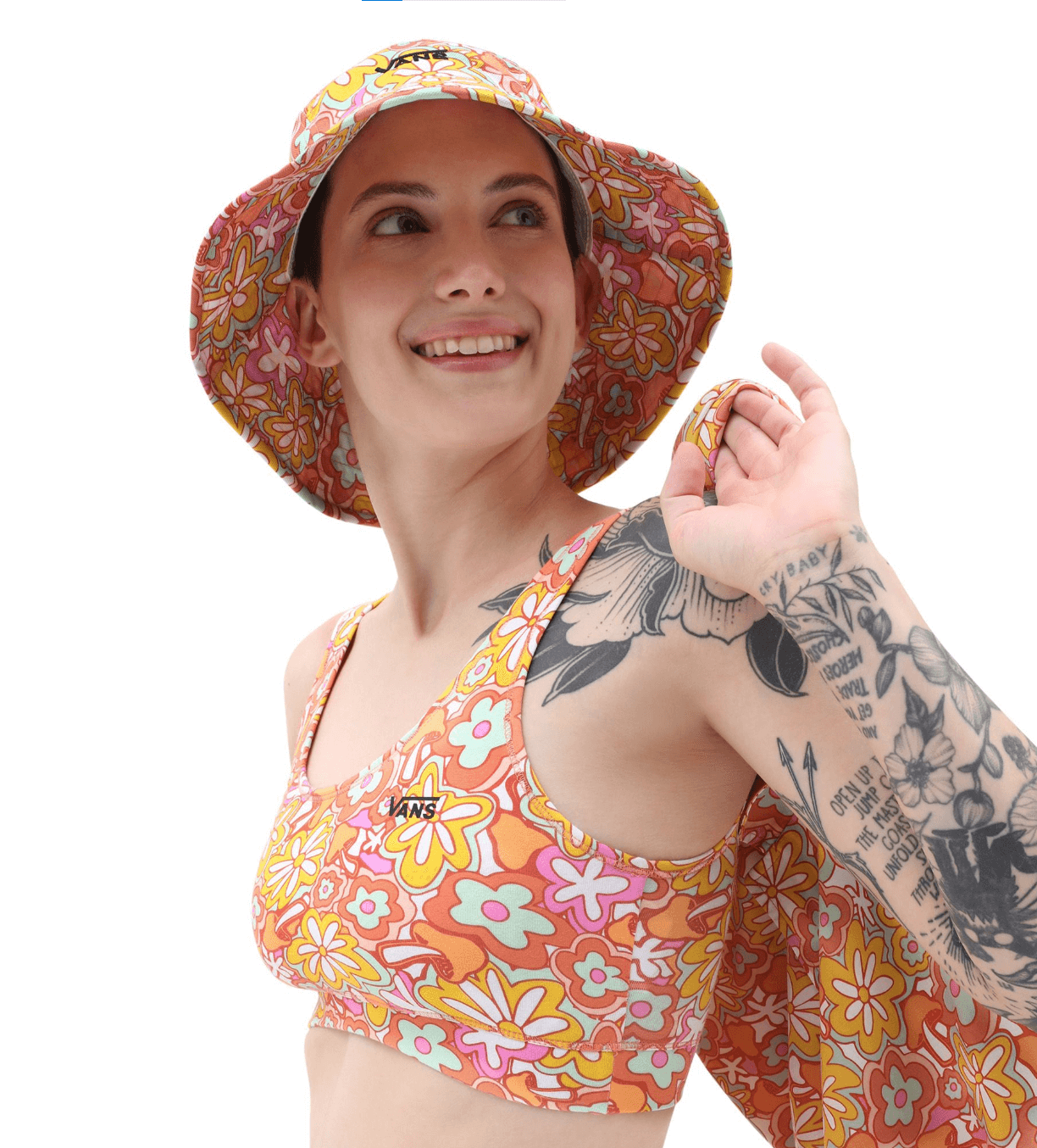 Vans WM FLYING V PRINT BRA Dámská podprsenka