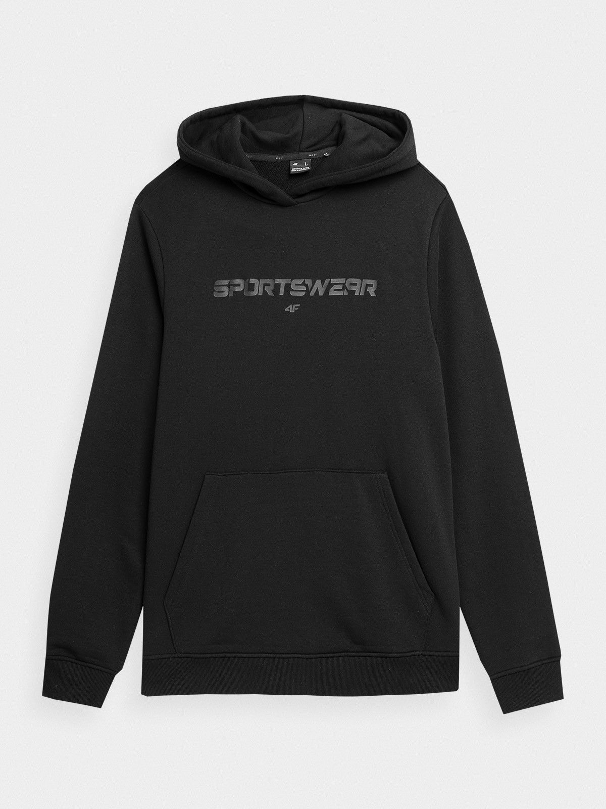 Levně 4F 4FAW23TSWSM0773 DEEP BLACK Pánská mikina