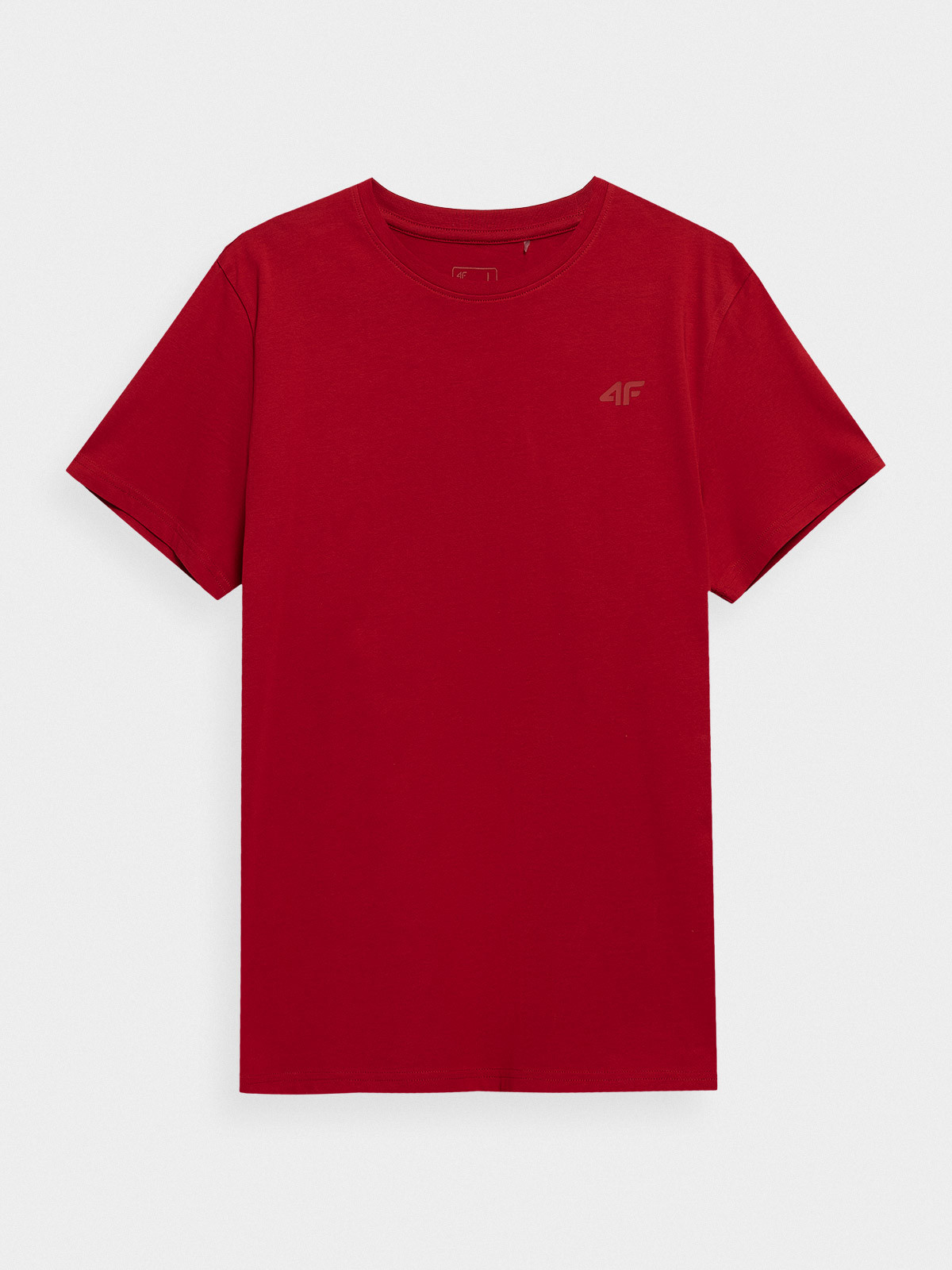 Levně 4F 4FAW23TTSHM0876 RED Pánské tričko