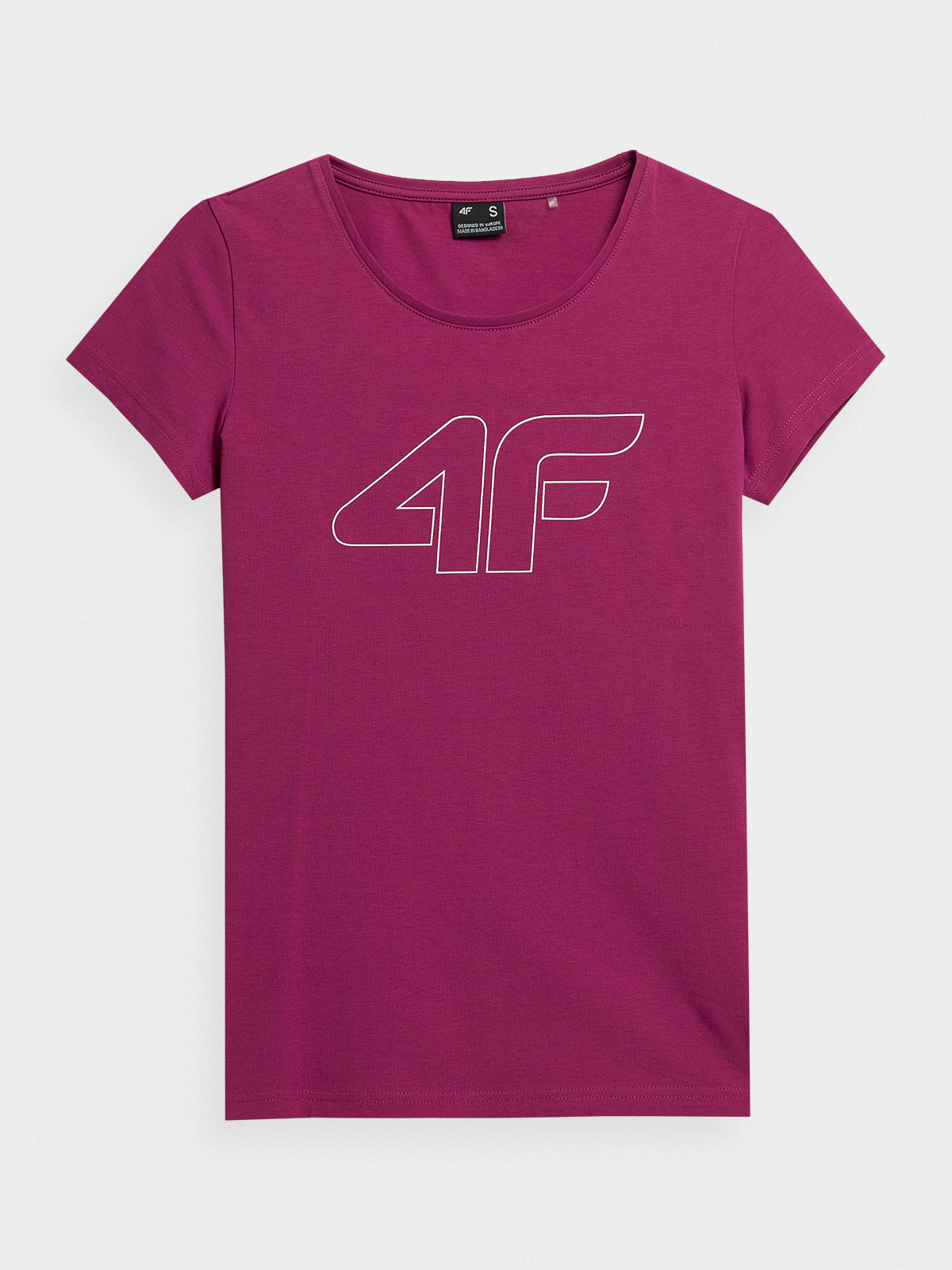Levně 4F 4FAW23TTSHF0907 DARK PINK Dámské tričko