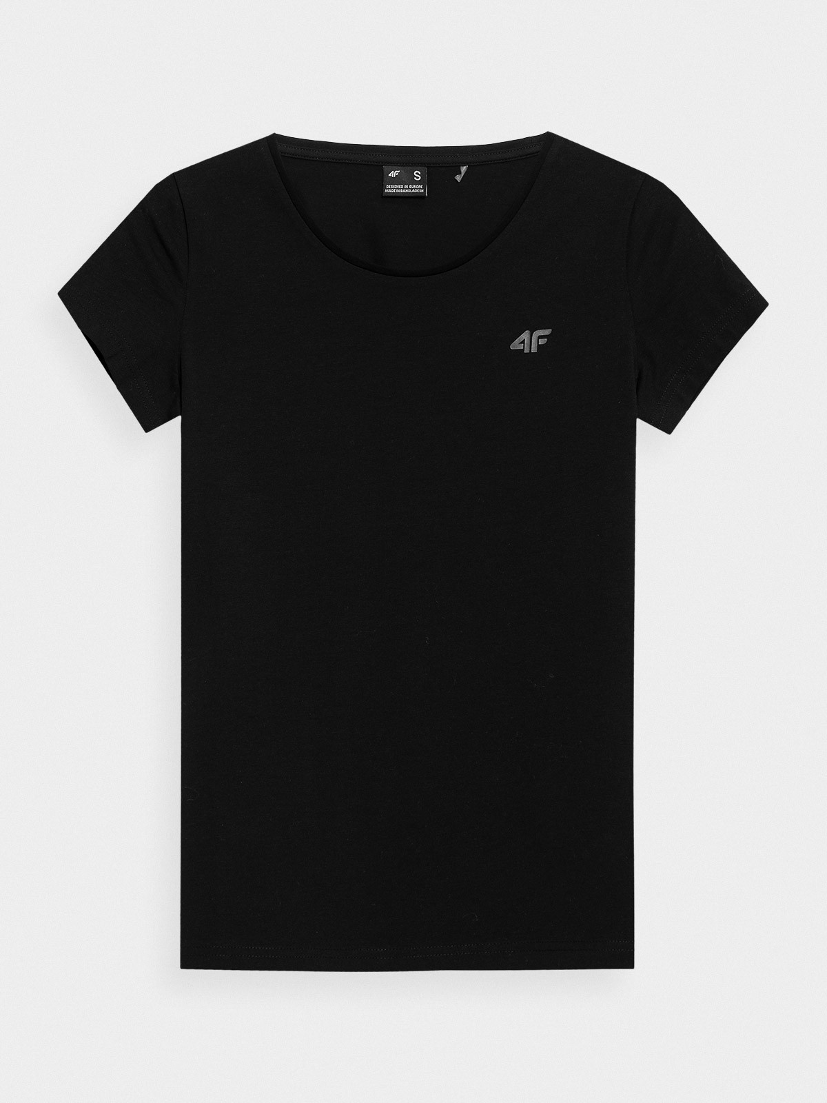 4F 4FAW23TTSHF0906 DEEP BLACK Dámske tričko US XS 4FAW23TTSHF0906 DEEP BLACK