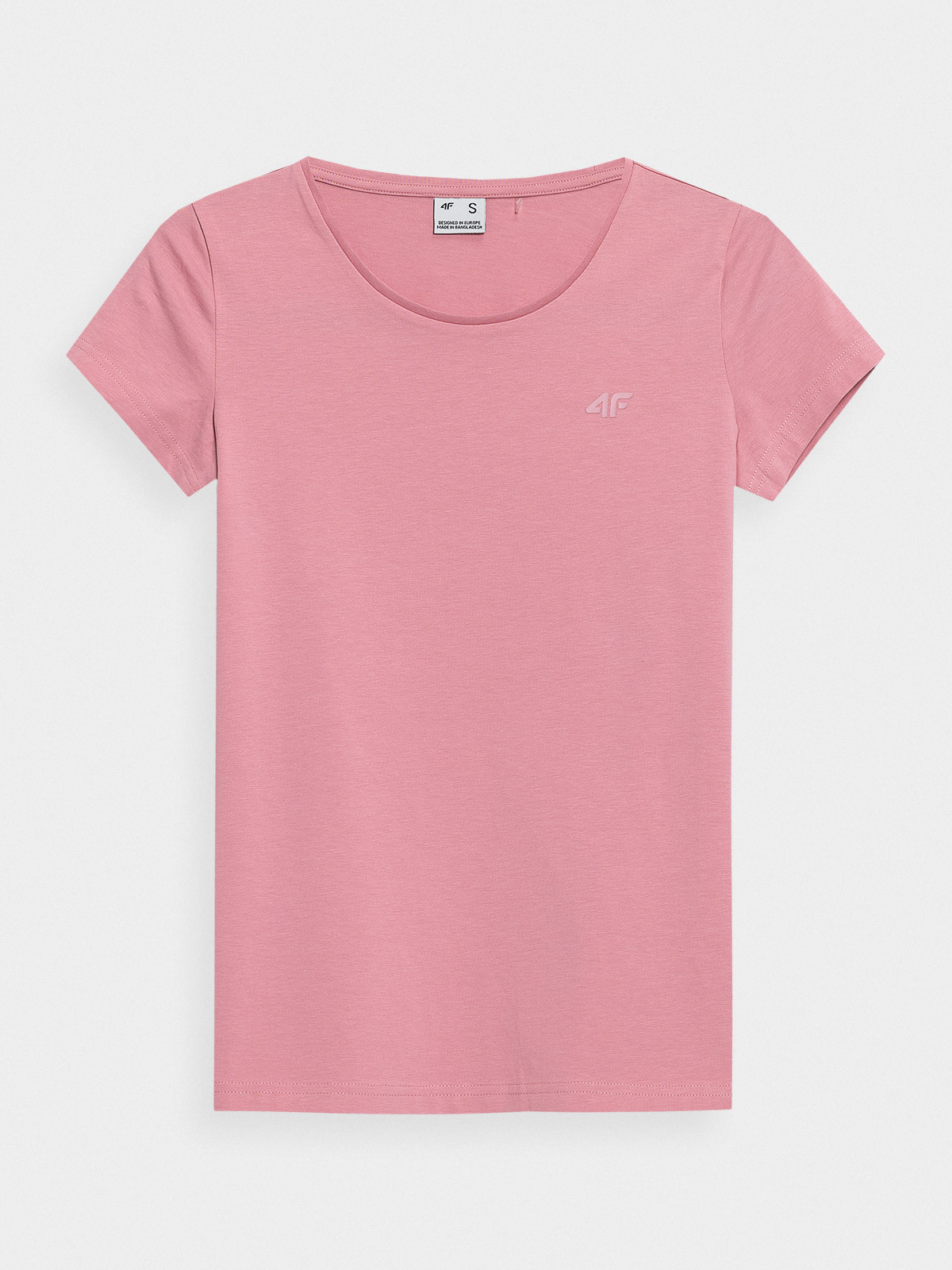 Levně 4F 4FAW23TTSHF0906 LIGHT PINK Dámské tričko