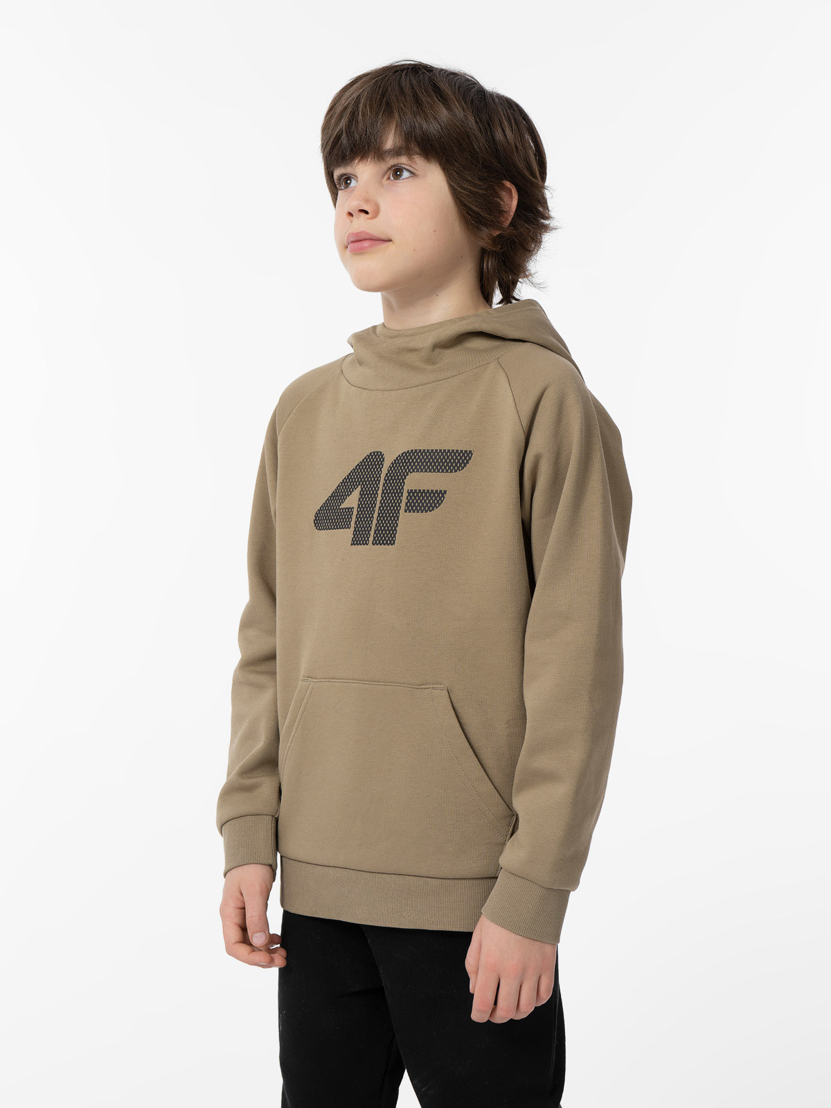 Levně 4F 4FJAW23TSWSM626 BEIGE Dětská mikina