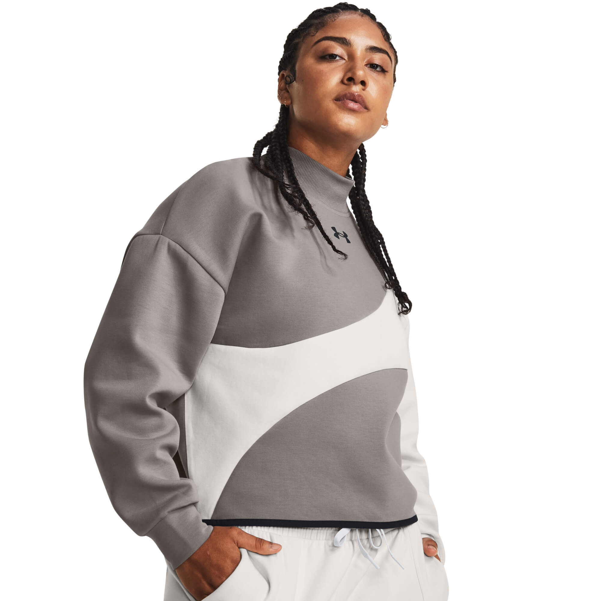 Levně Under Armour Unstoppable Flc Crop Crew Dámská mikina
