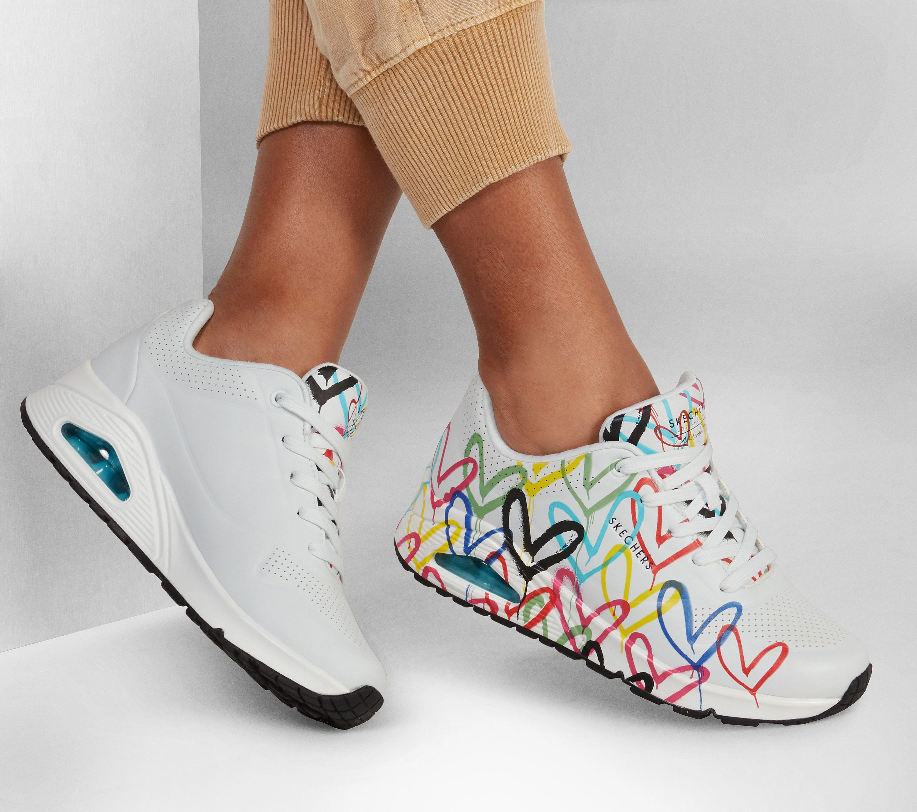 Levně SKECHERS UNO-SPREAD THE LOVE Dámské boty
