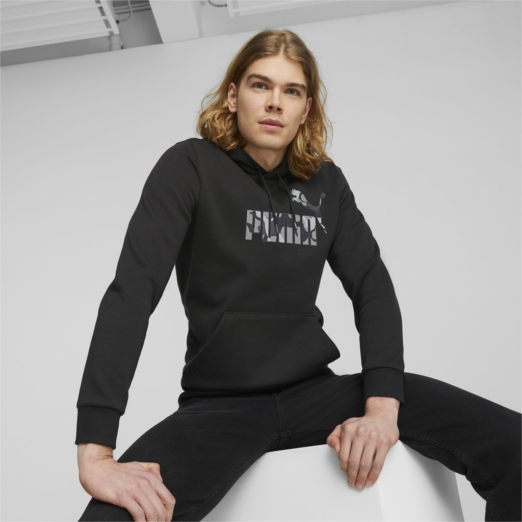 Puma ESS+ CAMO Graphic Hoodie FL Pánska mikina US XXL 675946-01